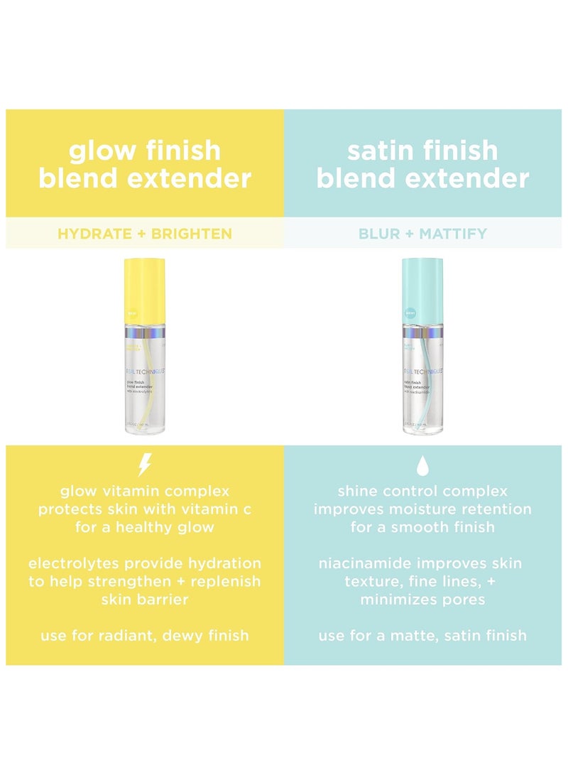 REAL TECHNIQUES - Glow Finish Blend Extender Setting Spray For Face, Hydrating With Vitamin C + Electrolytes Yellow - Image 1