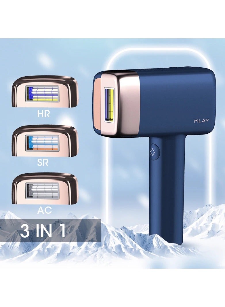 MLAY T14 Hair Removal Device With Three Lenses, One For Body Hair, One For Removing Wrinkles And Tightening The Skin, And One For Removing Acne - Image 1