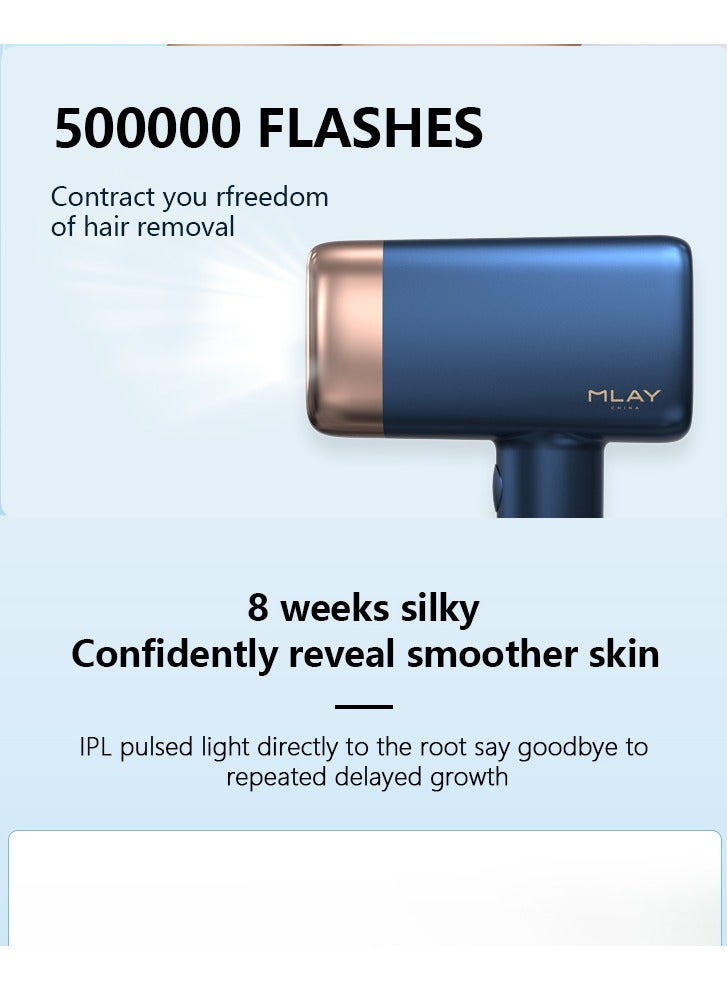 MLAY T14 Hair Removal Device With Three Lenses, One For Body Hair, One For Removing Wrinkles And Tightening The Skin, And One For Removing Acne - Image 4