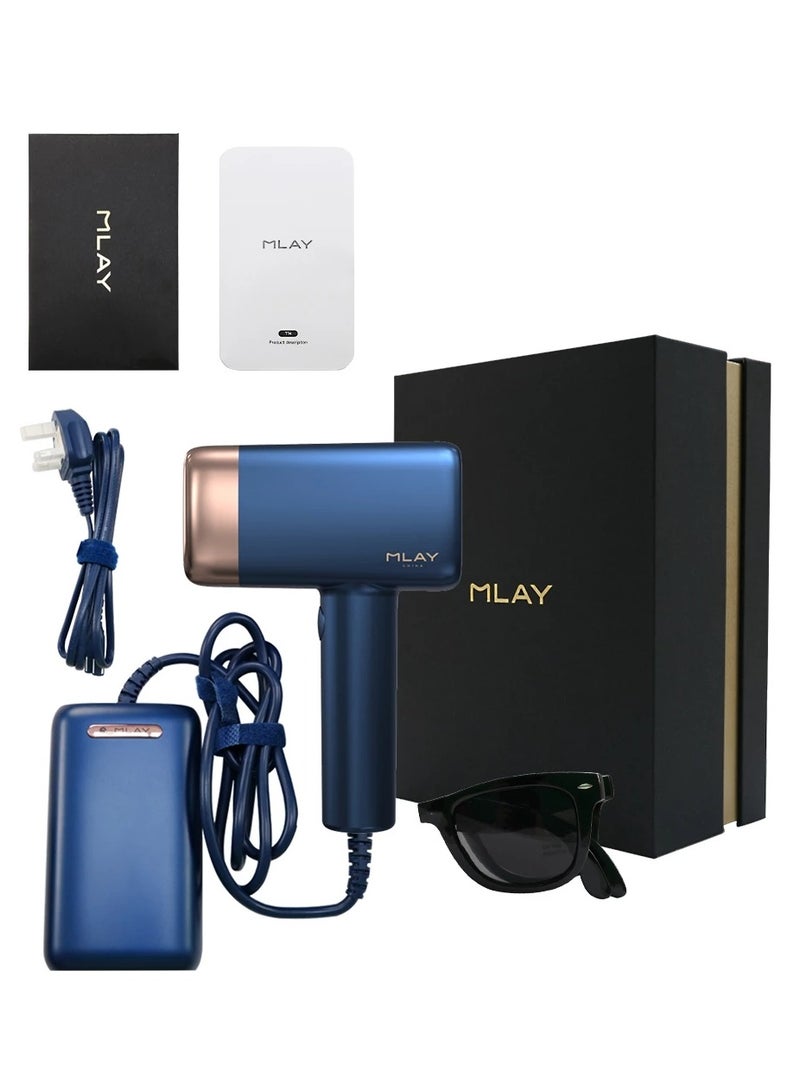 MLAY T14 Hair Removal Device With Three Lenses, One For Body Hair, One For Removing Wrinkles And Tightening The Skin, And One For Removing Acne - Image 5