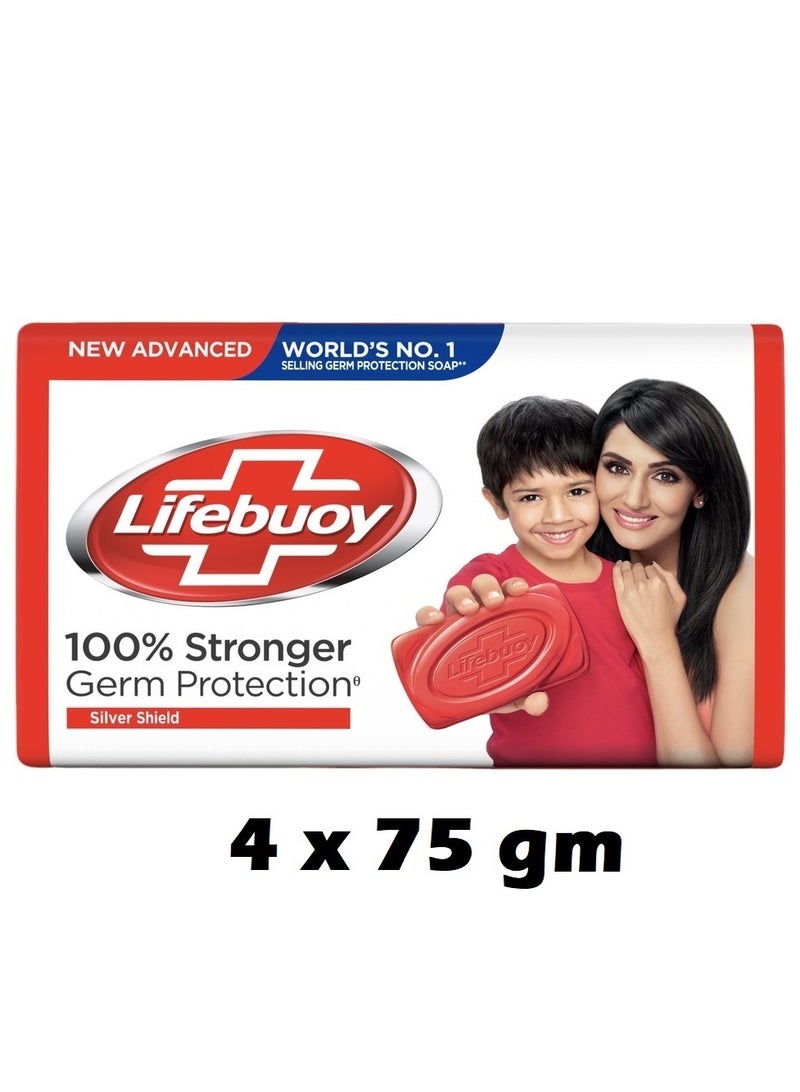 Lifebuoy Pack Of 4 Protective Soap 4x75grams  - Image 1