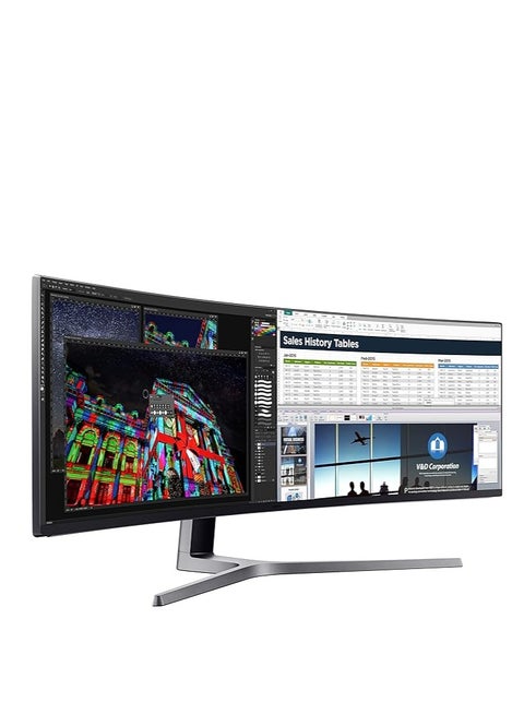 49-Inch CHG90 240Hz Curved Gaming Monitor (LS49AG950NMX) – Super Ultrawide Screen QLED Computer Monitor, 3840 x 1080p Resolution, 1ms Response, FreeSync 2 with HDR, Black