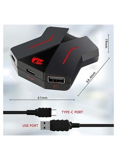 REDRAGON GA200 Keyboard and Mouse Convert Box Adapter for PS4 /PS3 /Xbox One /Switch Consoles  - Image 3