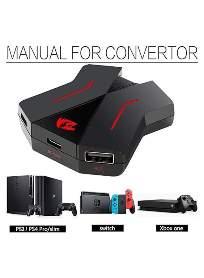 ريدراجون محول صندوق تحويل لوحة المفاتيح والماوس GA200 لأجهزة PS4 /PS3 /Xbox One /Switch  - Image 4