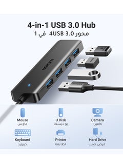 Ugreen USB 3.0 4-port hub USB 3.0 to USB-A 3.0 x4, 2ft Black  - Image 3