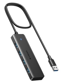 Ugreen USB 3.0 4-port hub USB 3.0 to USB-A 3.0 x4, 2ft Black  - Image 1