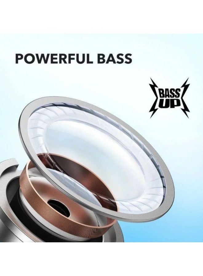 Soundcore - Soundcore By Anker R50i True Wireless Earbuds 10mm Drivers with Big Bass, Bluetooth 5.3, 30H Playtime, IPX5-Water Resistant, AI Clear Calls with 2 Mics, 22 Preset EQs via App White - Image 1