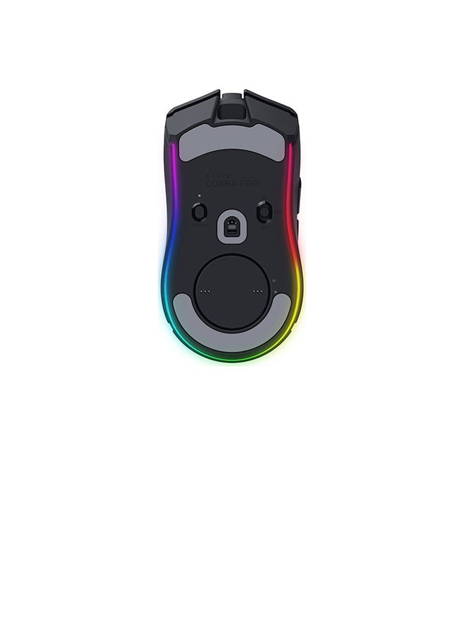 RAZER - Cobra Pro Wireless Gaming Mouse, Razer Chroma RGB, Focus Pro 30K Optical Sensor, Up to 30000 DPI, 8 Programmable Buttons, Speedflex Cable USB Type C, Black | RZ01-04660100-R3G1 Black - Image 1