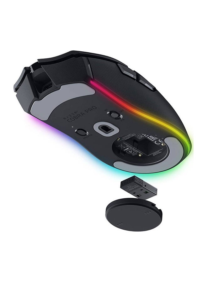 RAZER - Cobra Pro Wireless Gaming Mouse, Razer Chroma RGB, Focus Pro 30K Optical Sensor, Up to 30000 DPI, 8 Programmable Buttons, Speedflex Cable USB Type C, Black | RZ01-04660100-R3G1 Black - Image 1