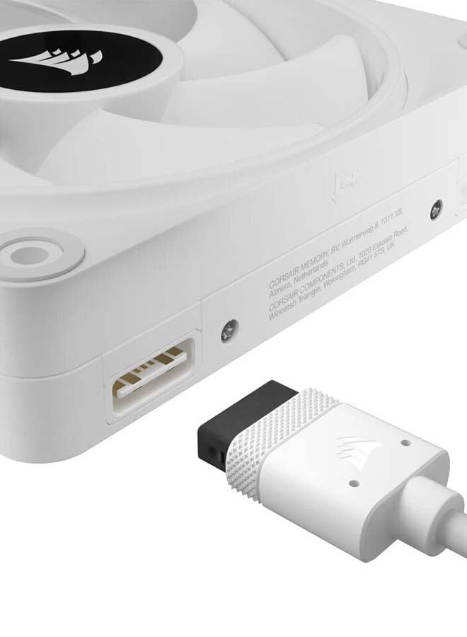 CORSAIR - CORSAIR iCUE LINK QX120 RGB 120mm PWM PC Fan Expansion Kit - White | CO-9051005-WW White - Image 1