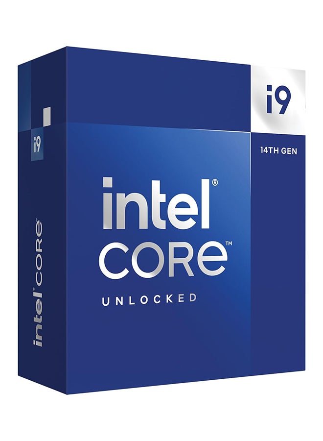 Intel - Core i9 14900KF 3.2GHz 24-Core LGA 1700 14th Gen Processor, 24 Cores & 32 Threads, 36MB Cache Memory, 5.8GHz MaxTurbo Frequency, Dual-CH DDR5-5600 Memory / 192GB Max Blue - Image 1
