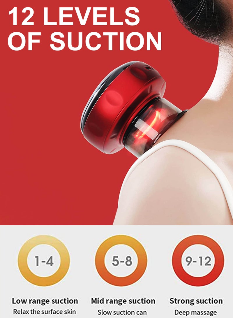 Toshionics - Electric Cupping Massager 3 in 1 Heating Therapy Set Ping Device With 12 Level Suction And Temperature Dynamic Gua Sha Massage Tool For Cellulite Reduction With Infrared Heat For Pain Relief - Image 1