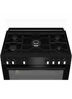 Beko Gas Cooker, 5 Burners, GGR 15115 DX NB Black  - Image 4