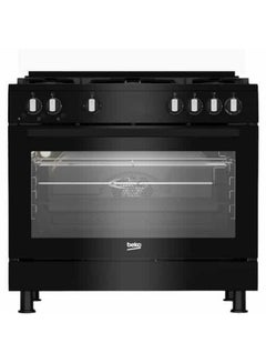 Beko Gas Cooker, 5 Burners, GGR 15115 DX NB Black  - Image 1