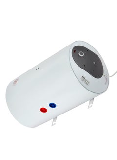 جيباس Electric Storage Water Heater, 80L Horizontal, Pre Coated Metal Body, Manual Control Knob, Inner Tank, Polyurethane Insulation, Magnesium Anode, Automatic Thermal Cut-Off, Surge Protection White  - Image 3