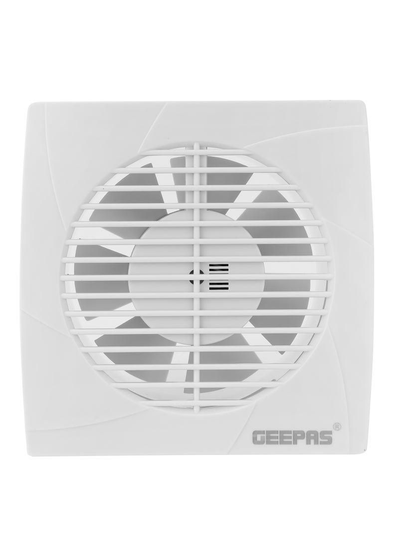 GEEPAS 6” Duct Fan, Rust Free, 1600 RPM, ABS Material, Air Volume-150 m3h, Noise 40 dB,  Ideal For Kitchen & Bathrooms 18 W GF21195 White  - Image 3