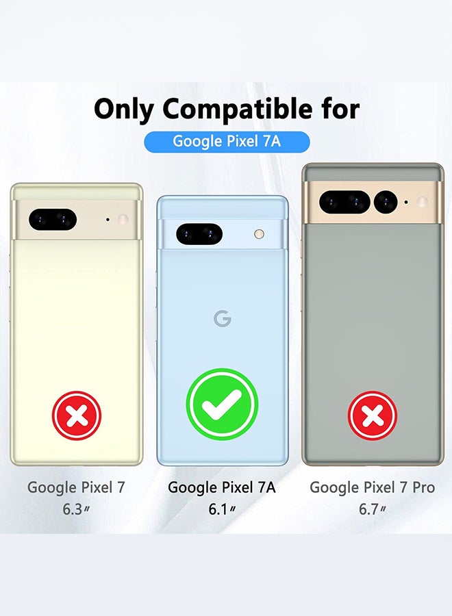 3 Packs For Google Pixel 7a Camera Lens Protector Back Camera Lens Screen Protector Film Anti-Scratch HD Tempered Glass Protector Black