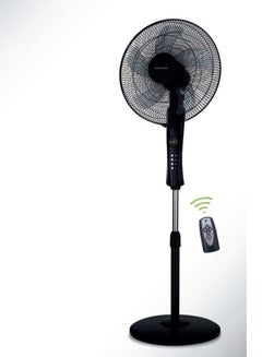 ALSAIF-ELEC Stand Electric Fan 16 Inch 3 Speeds With Remote Control 5 Blades 60 W E05905  - Image 2
