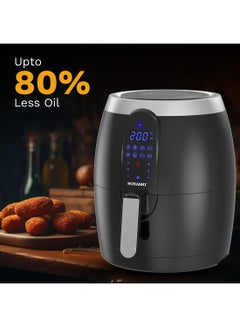 Digital Air Fryer With 3.5L Capacity | 8 Auto-Cook Menu Functions for Oil-Free Cooking | LED Display-Touch Screen with 50-200C Temperature Control | Air Fryer 3.5 L 1400 W SAF-350 Black - pnsku/N70022557V/45/_/1739971028/30a3a3a3-5290-457c-9cae-c27f31c6edaa