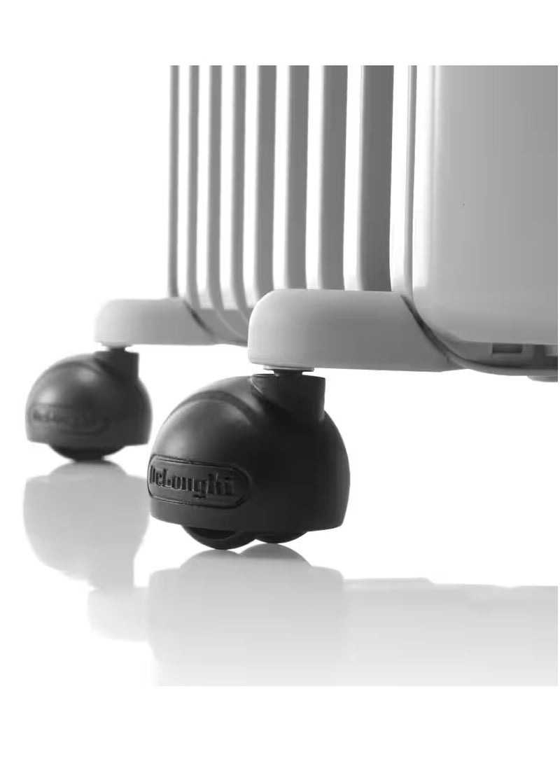 De'Longhi Radia S Room Heater 9 Fin Cover 60 m 3 Speeds  Oil Filled Radiator 2000 W TRRS0920 white - Image 4