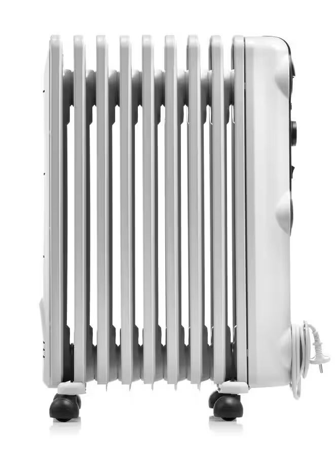 De'Longhi Radia S Room Heater 9 Fin Cover 60 m 3 Speeds  Oil Filled Radiator 2000 W TRRS0920 white - Image 3