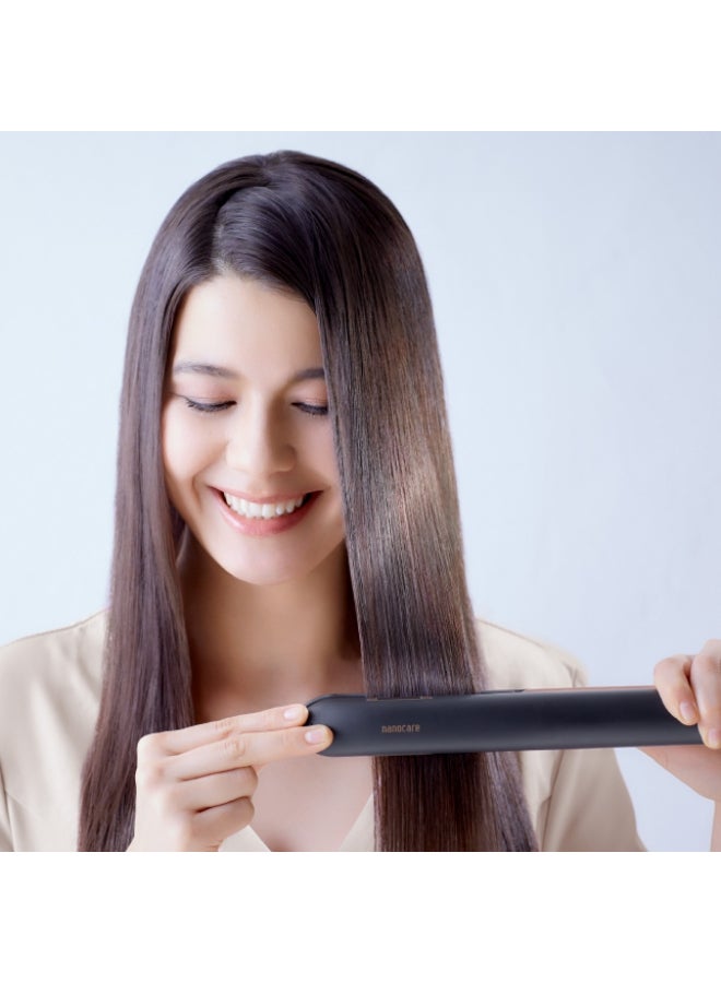 Panasonic Nanoe Hair Straightener For Improved Shine And Minimized Damage, One Size, Eh-Hs99 Black/RoseGold  - Image 4