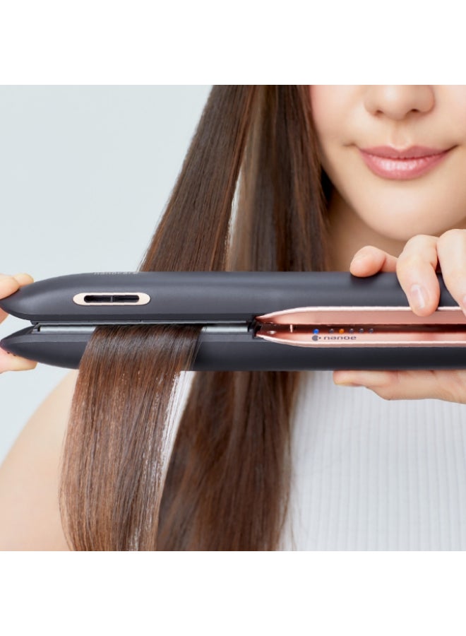 Panasonic Nanoe Hair Straightener For Improved Shine And Minimized Damage, One Size, Eh-Hs99 Black/RoseGold  - Image 3