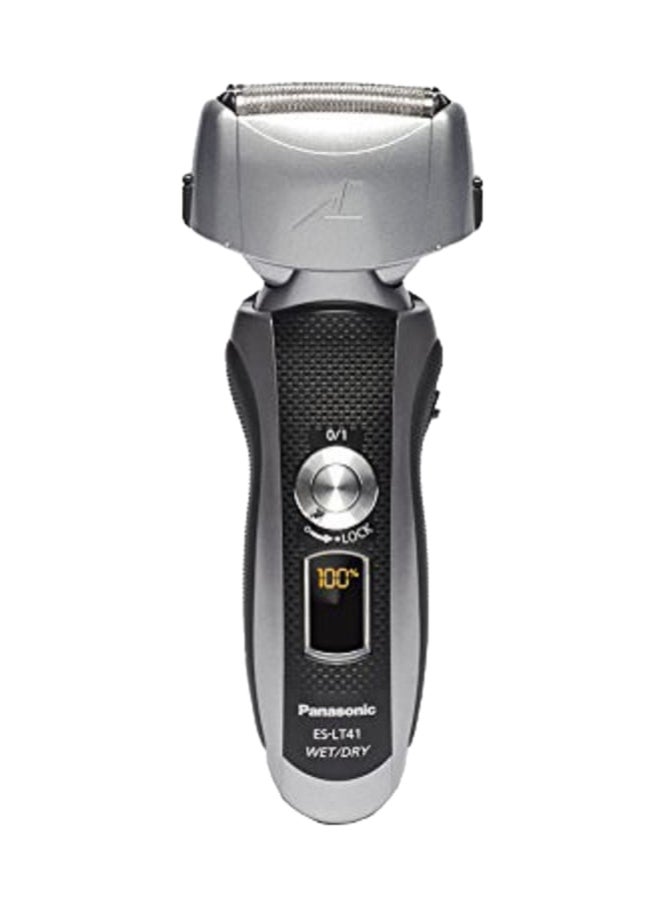 Panasonic ES-LT41 Men's 3-Blade Arc 3 Wet And Dry Rechargeable Electric Shaver With Nanotech Blades Black/Grey  - Image 1