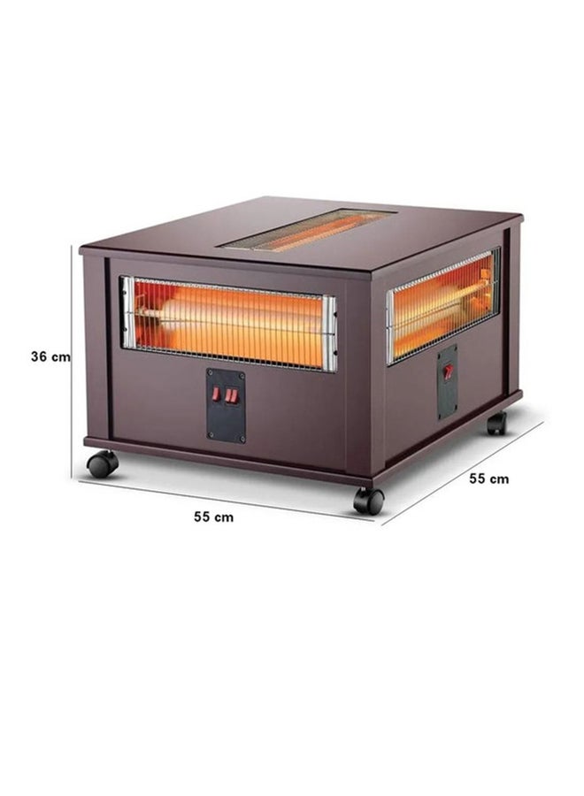 gvc pro Quartz Heater 2400 W GVHT-3441 Brown - Image 2