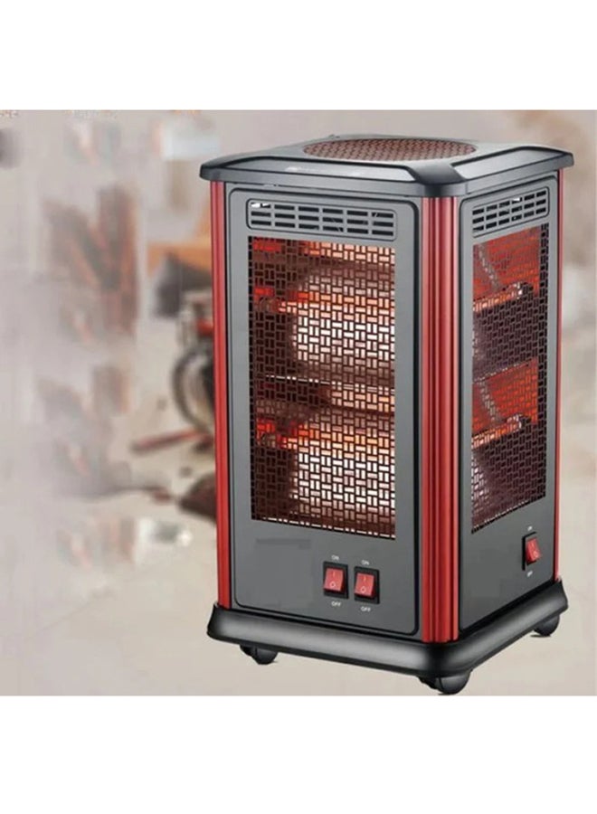 جي في سي برو - Electric Decor Heater 2000 W GVHT-3443 Black/Red - Image 1