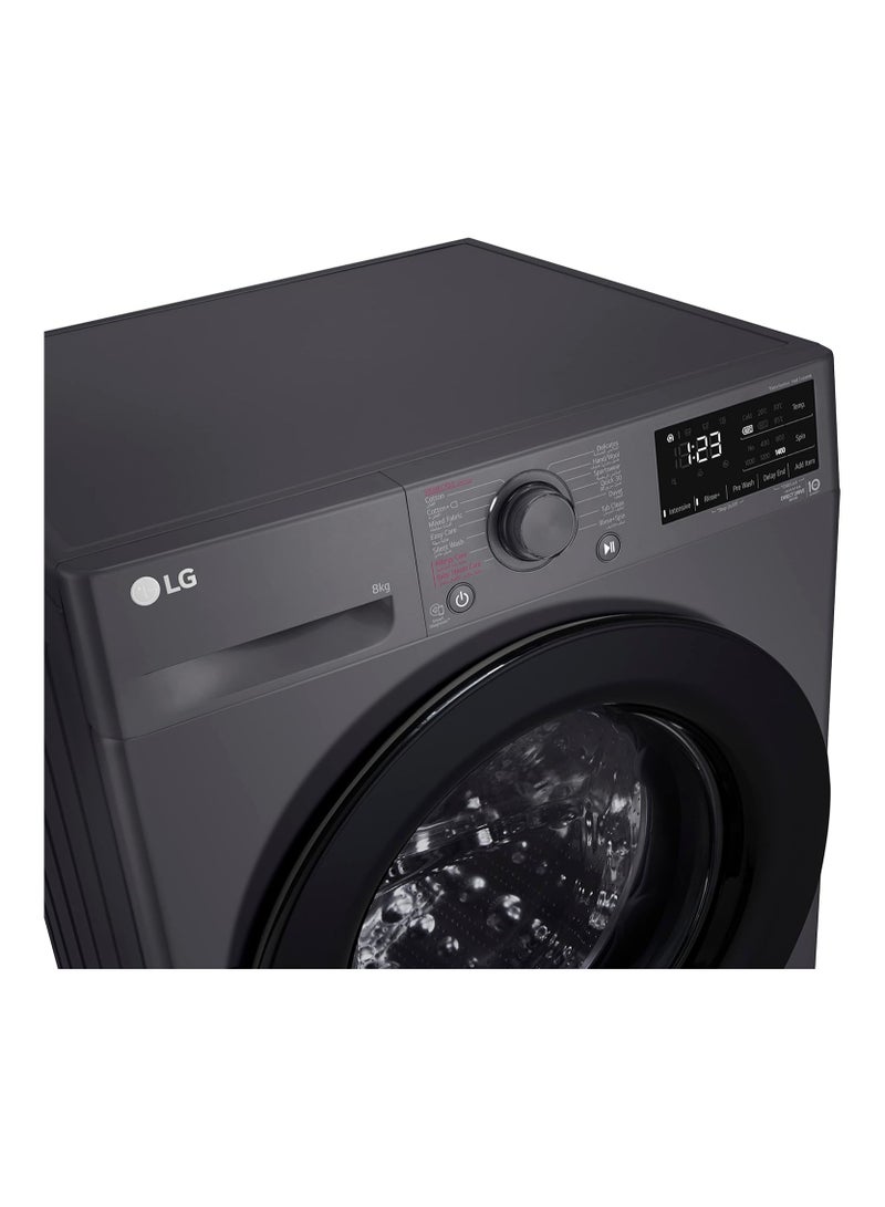 LG Vivace Washing Machine, Middle F4R3TYG6J.AMBPEEC black  - Image 4