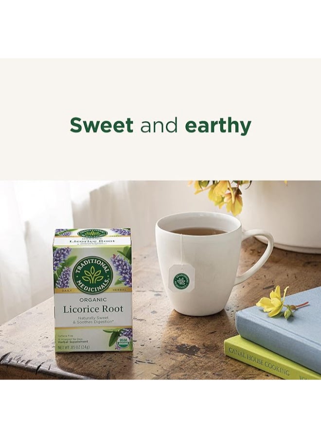 Traditional Medicinals Organic Licorice Root Wrapped Tea 16 Bags  - Image 3