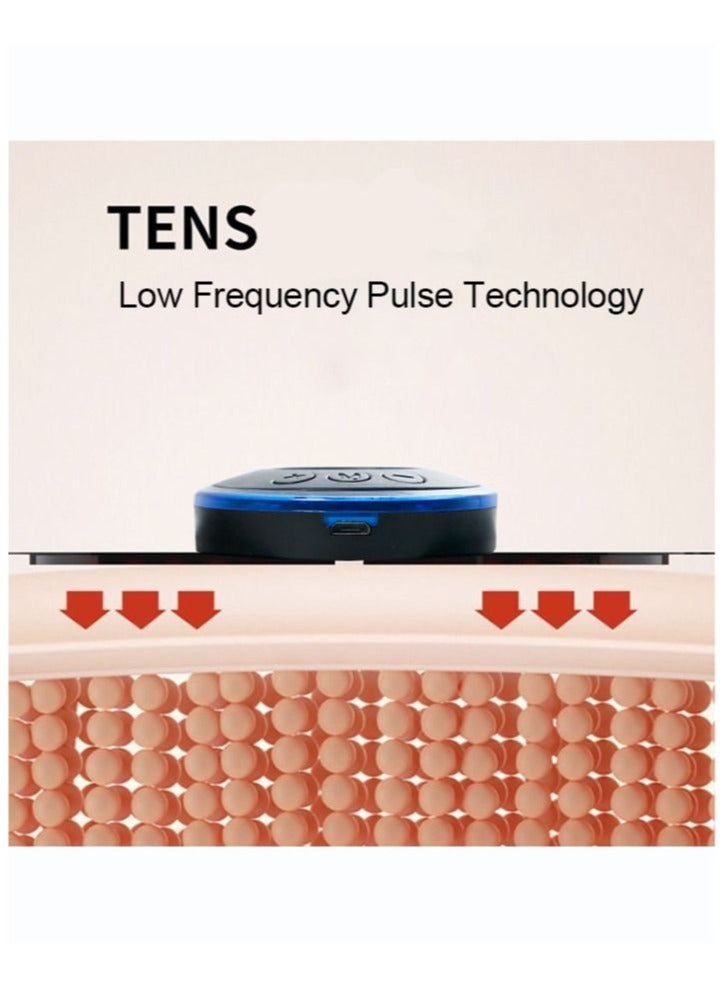 Toshionics - 3 Pcs Microcurrent EMS Mini Massage Device EMS Bioelectric Acupoints Massager Lymphatic Drainage Massage Pad Cordless Portable Mini Electric EMS Neck Massager for Pain Relief - Image 1