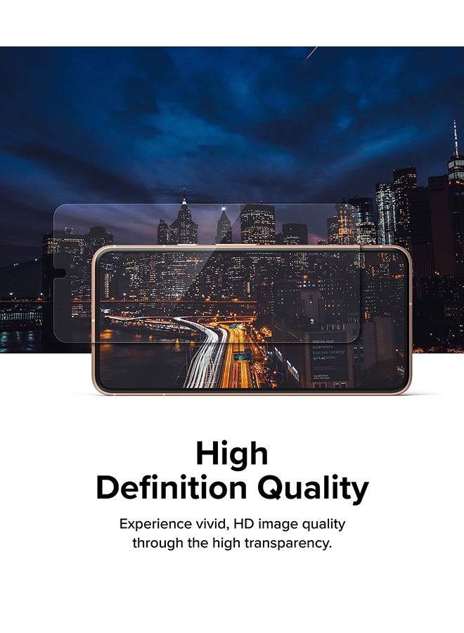Ringke Full Cover Tempered Glass Screen Protector Compatible With Google Pixel 8, Premium 9H Hardness Protective Film With Installation Kit- 2 Pack Clear  - Image 4