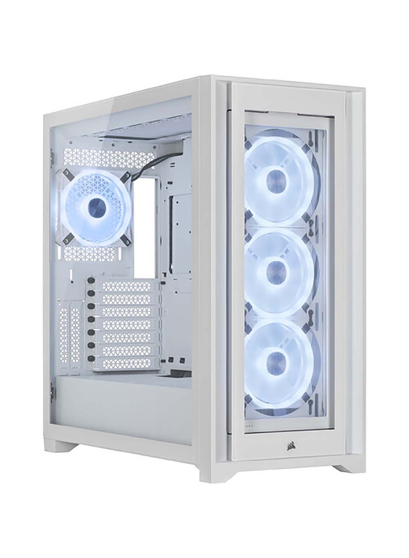 CORSAIR iCUE 5000X RGB QL Edition Mid-Tower ATX Case White  - Image 1