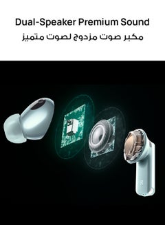 HUAWEI FreeBuds Pro 3 Wireless Bluetooth Earphones, Ultra-Hearing Dual Driver, Pure Voice 2.0, Intelligent ANC 3.0, Triple Adaptive EQ, Dual-Device Connection, iOS And Android Silver Frost  - Image 3
