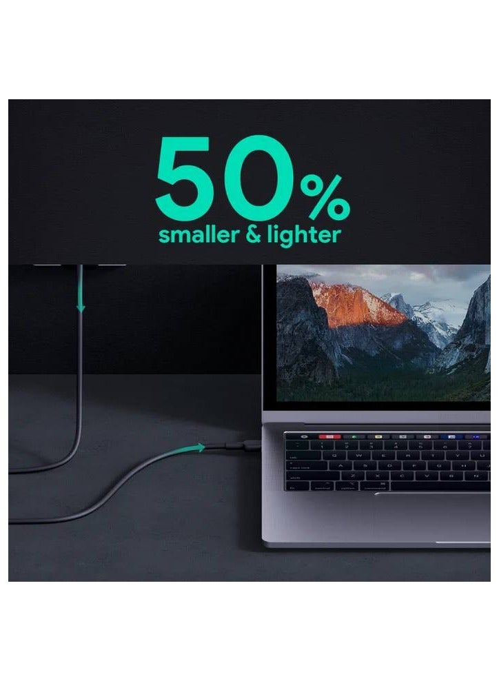 Omnia PA-B2 USB C 61W GaN Wall Charger - PD 3.0 Fast Charging with Dynamic Detect - Compact & Portable - Safe & Reliable Black