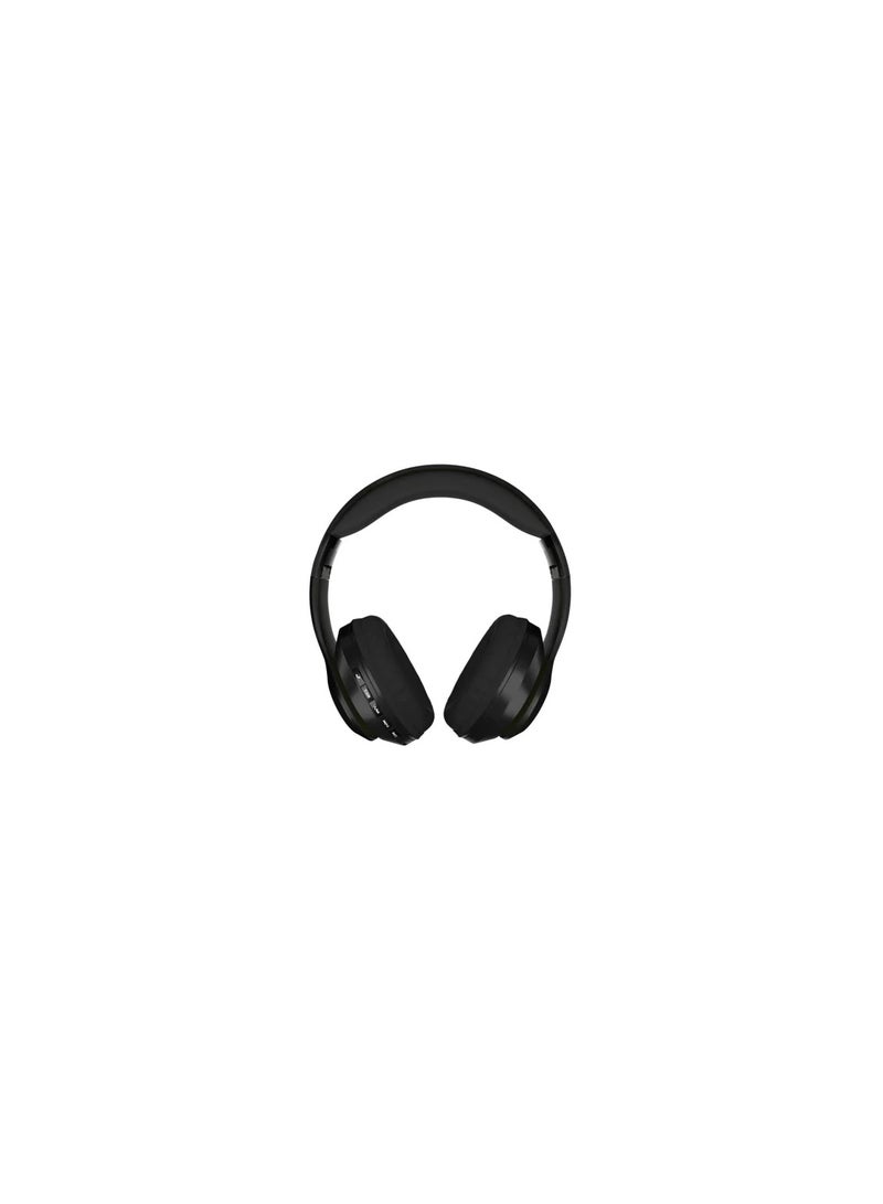 Roar 301 Wireless Headphone,  40Mm,  BT V5.0 And Up To 10 Hours Of Smooth Playback, FM And Inbuilt SD Card Slot Black