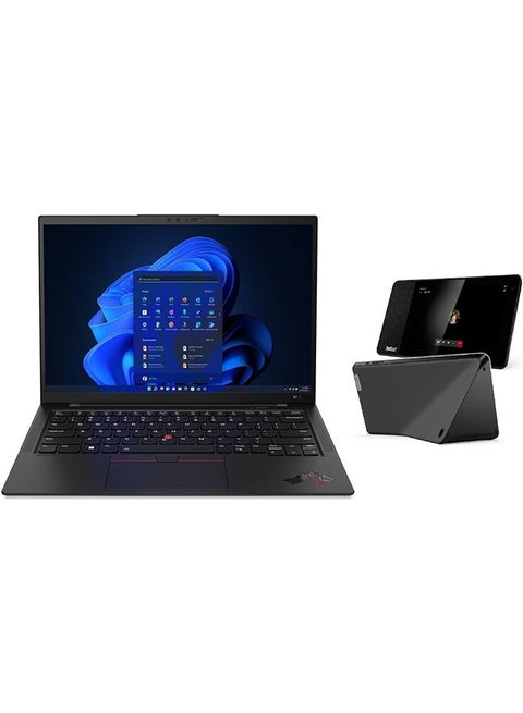 ThinkPad X1 Carbon Gen 11 Business Laptop With 14-Inch Display, Core i7-1365U Processor/32GB RAM/2TB SSD/Intel Iris XE Graphics/Windows 11 Pro FREE Lenovo Thinksmart view 8” Display English Black