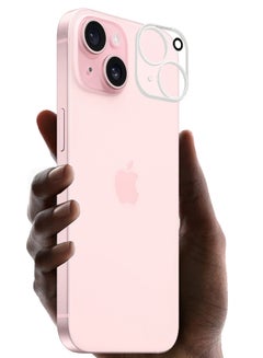 MARGOUN iPhone 15 6.1 Inch Camera Lens Protector Tempered Glass 9H Hardness Ultra HD Anti-Scratch Easy To Install Case Friendly Clear Full Coverage Guard Clear  - Image 2