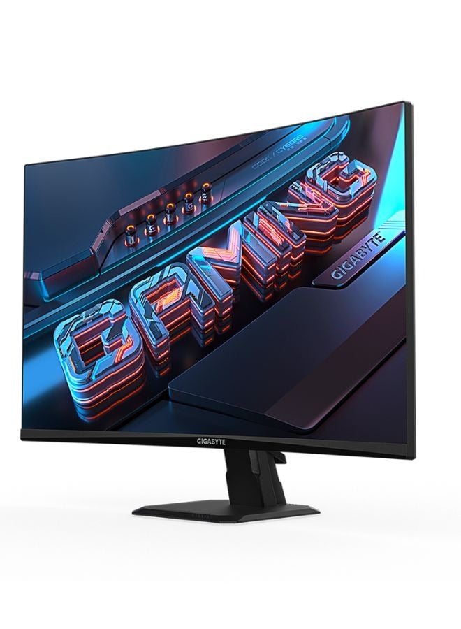 GIGABYTE - GS27FC 27" 180Hz 1080P Gaming Monitor, (1920 x 1080) VA, Curved, 1500R Display, 1ms (MPRT) Response Time, HDR Ready, FreeSync Premium, 1x Display Port 1.4, 2X HDMI 2.0 Black - Image 1