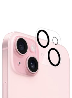 MARGOUN iPhone 15 3D Camera Lens Protector Tempered Glass 9H Hardness Ultra HD Anti-Scratch Easy To Install Case Friendly Full Coverage Guard Clear  - Image 1