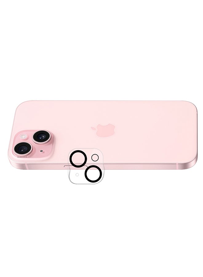 MARGOUN - iPhone 15 3D Camera Lens Protector Tempered Glass 9H Hardness Ultra HD Anti-Scratch Easy To Install Case Friendly Full Coverage Guard Clear - Image 1