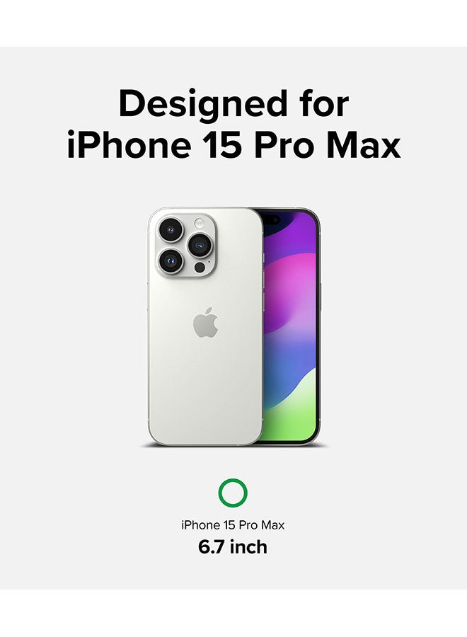 Ringke Privacy Glass Anti-Spy Compatible With iPhone 15 Pro Max Screen Protector Full-Coverage Tempered Guard With Installation Jig Clear - Image 2