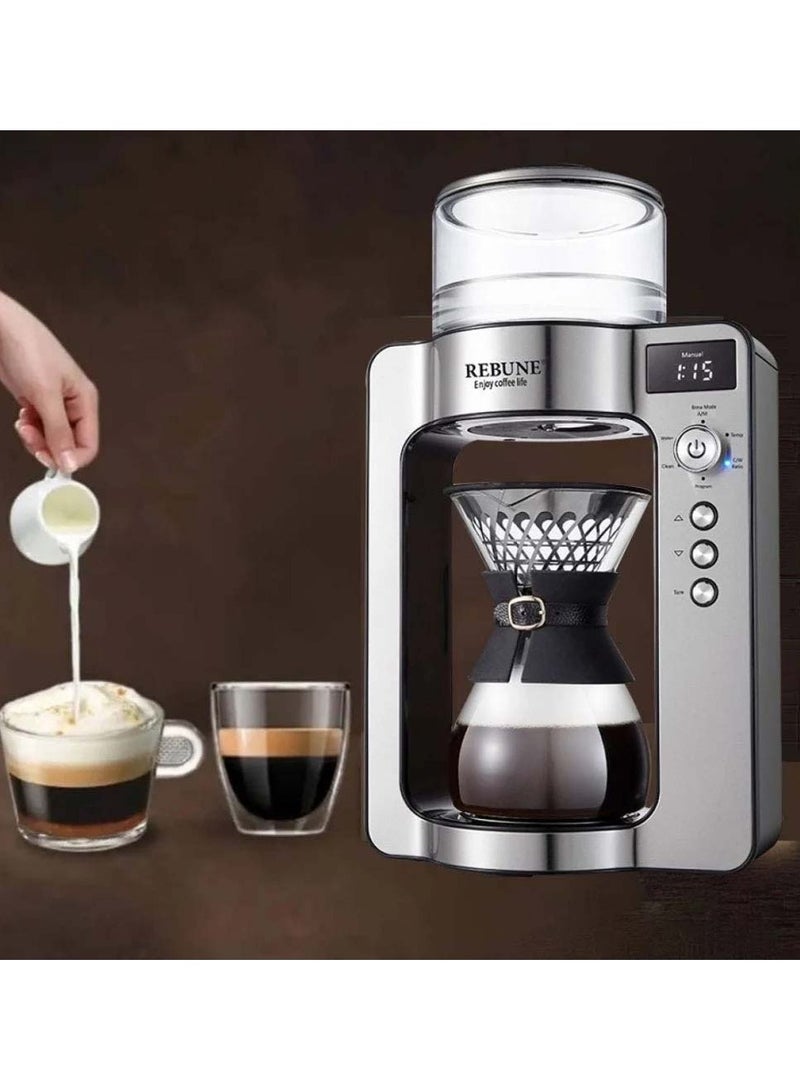 REBUNE Arabica Coffee Drip Machine 1000 ml 1500 W RE-6-027 Silver  - Image 2