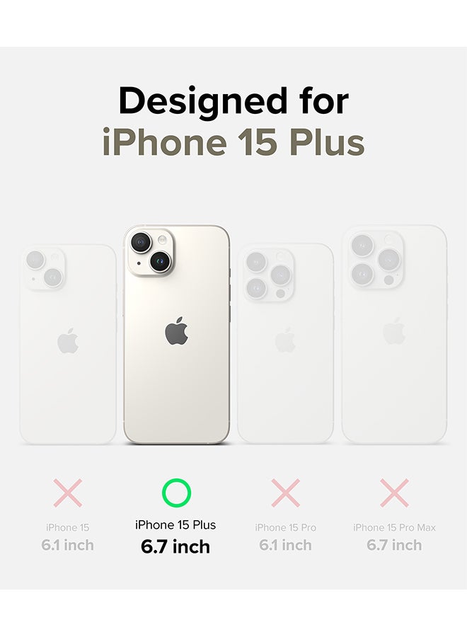 Ringke Silicone Magnetic Compatible With iPhone 15 Plus Case Powerful Magnet Long Lasting Silky Feel Anti-Fingerprint Back Cover - Stone Beige - Image 2