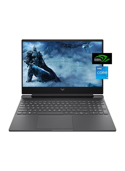 كمبيوتر محمول 15-fa0031dx بشاشة مقاس 15.6 بوصة ومعالج Core i5-12450H/ذاكرة وصول عشوائي سعة 16 جيجابايت/محرك أقراص SSD سعة 1 تيرابايت/بطاقة رسومات NVIDIA GeForce RTX 1650 سعة 4 جيجابايت/بطاقة رسومات Intel Iris XE/