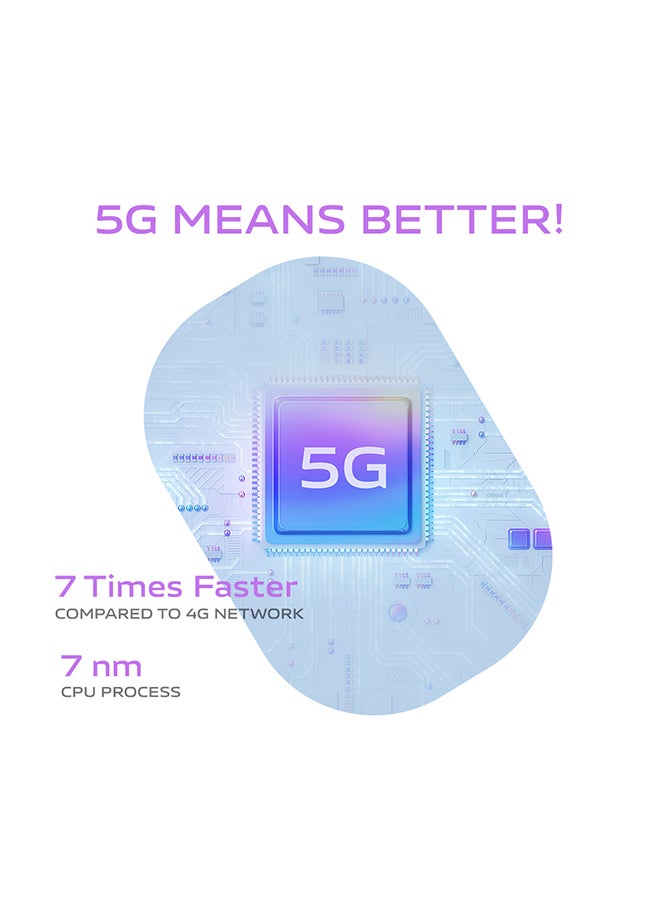 vivo - Y27 5G Dual SIM Satin Purple 8GB RAM 256GB 5000mAH, NFC With Wired Earphones And Phone Holder - Middle East Version - Image 1
