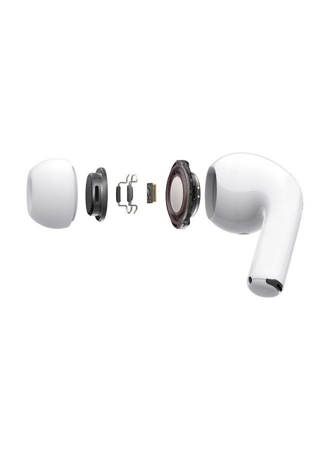 MARGOUN - Wireless Bluetooth Headphones In Ear Light-Weight Headphones Built-In Microphone With Touch Control Noise Cancelling Charging Case White - Image 1