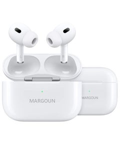 Wireless Earbuds Pro 2 Bluetooth 5.3 Headphones In Ear Buds Built In Noise Cancelling Mic With Charging Case Bluetooth Earphones Stereo Sound White